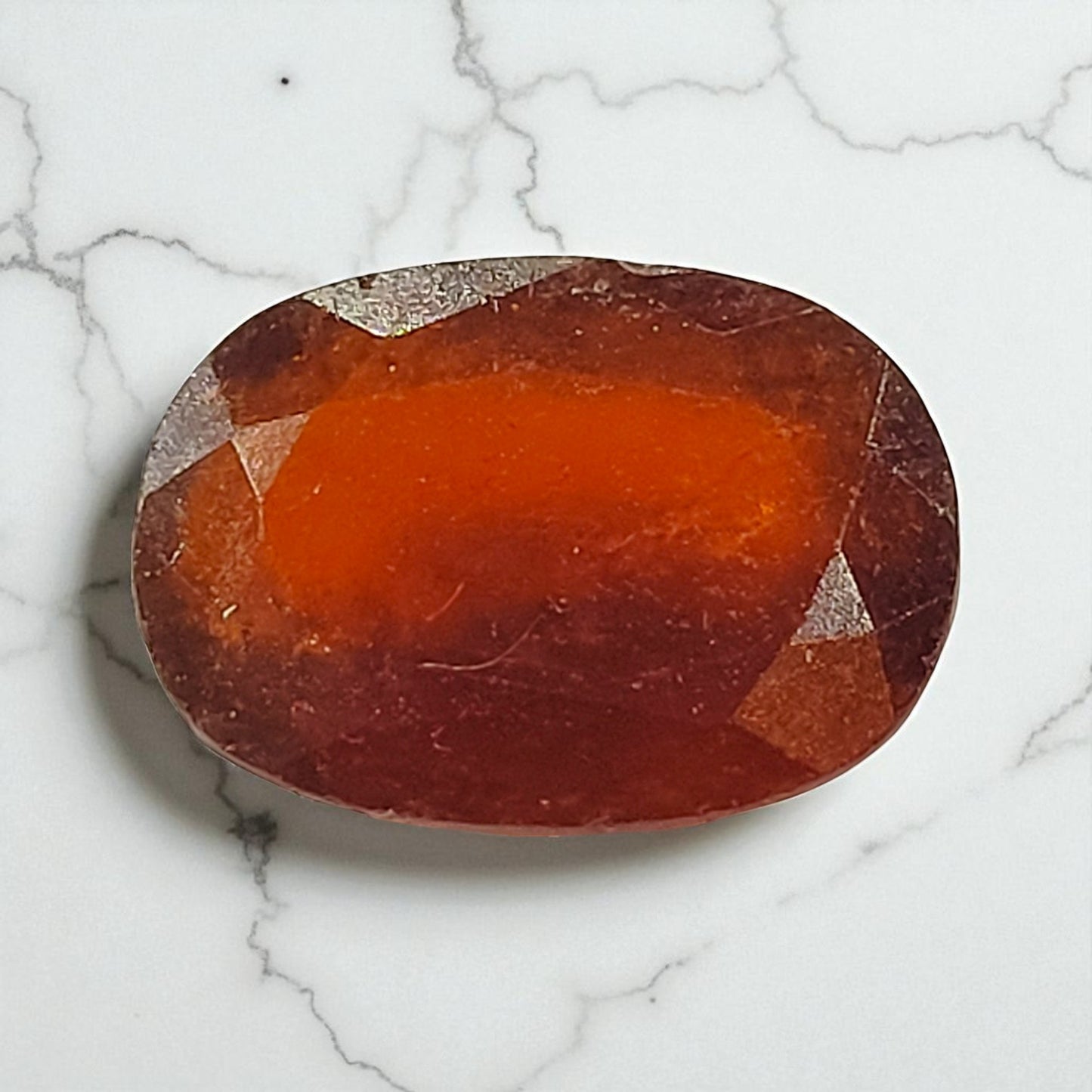 Hessonite Garnet (Gomed) – 8.1 Carat