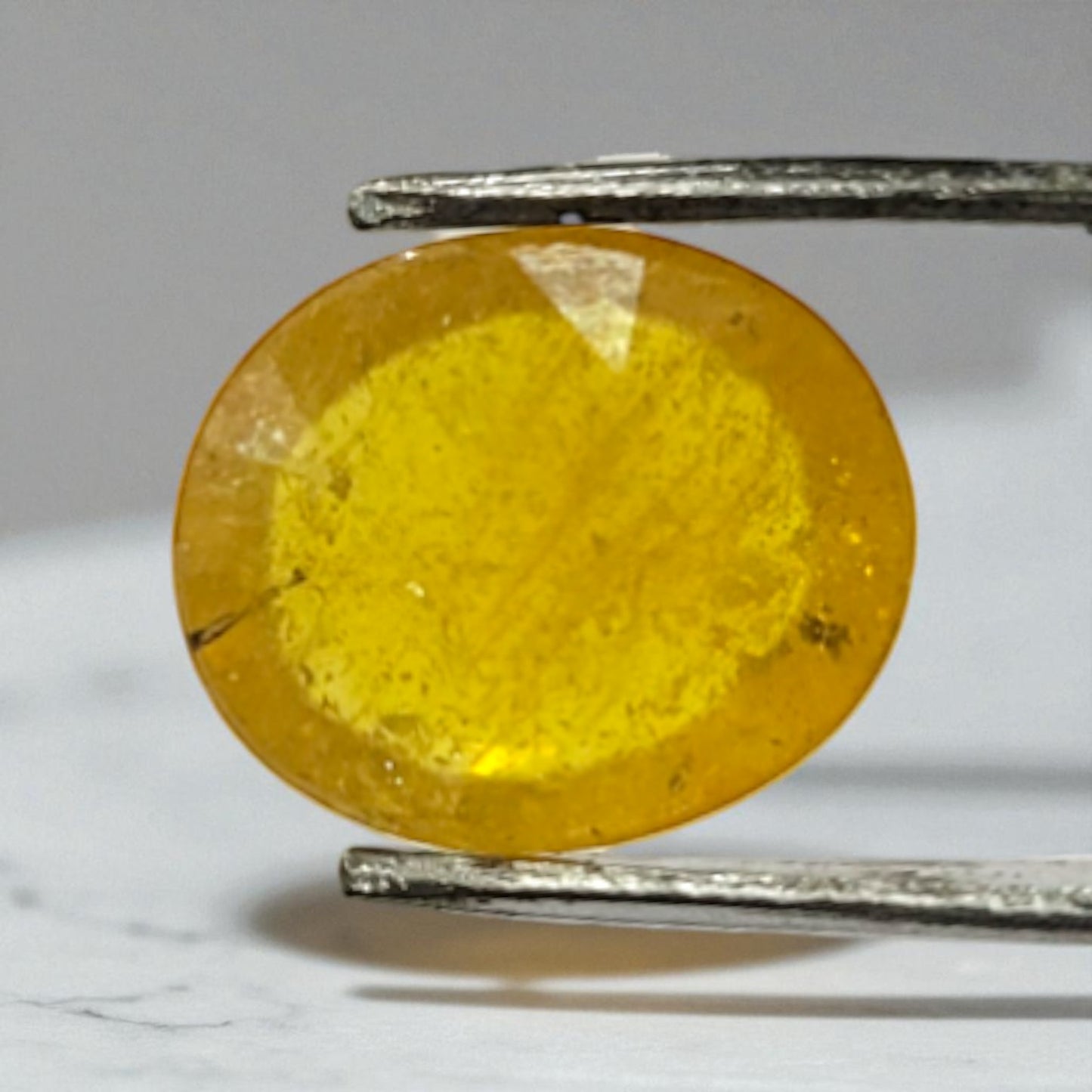 Natural Yellow Sapphire (Pukhraj) – 3.75 Carat | Oval Cut