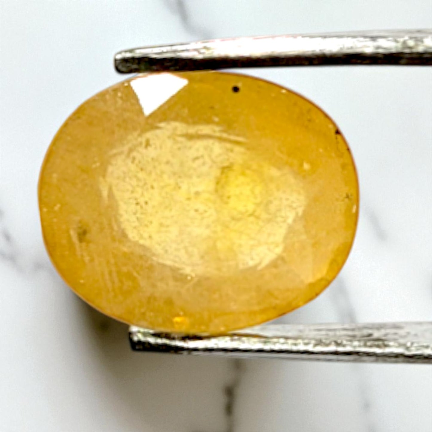 Natural Yellow Sapphire (Pukhraj) – 4.30 Carat | Oval Cut