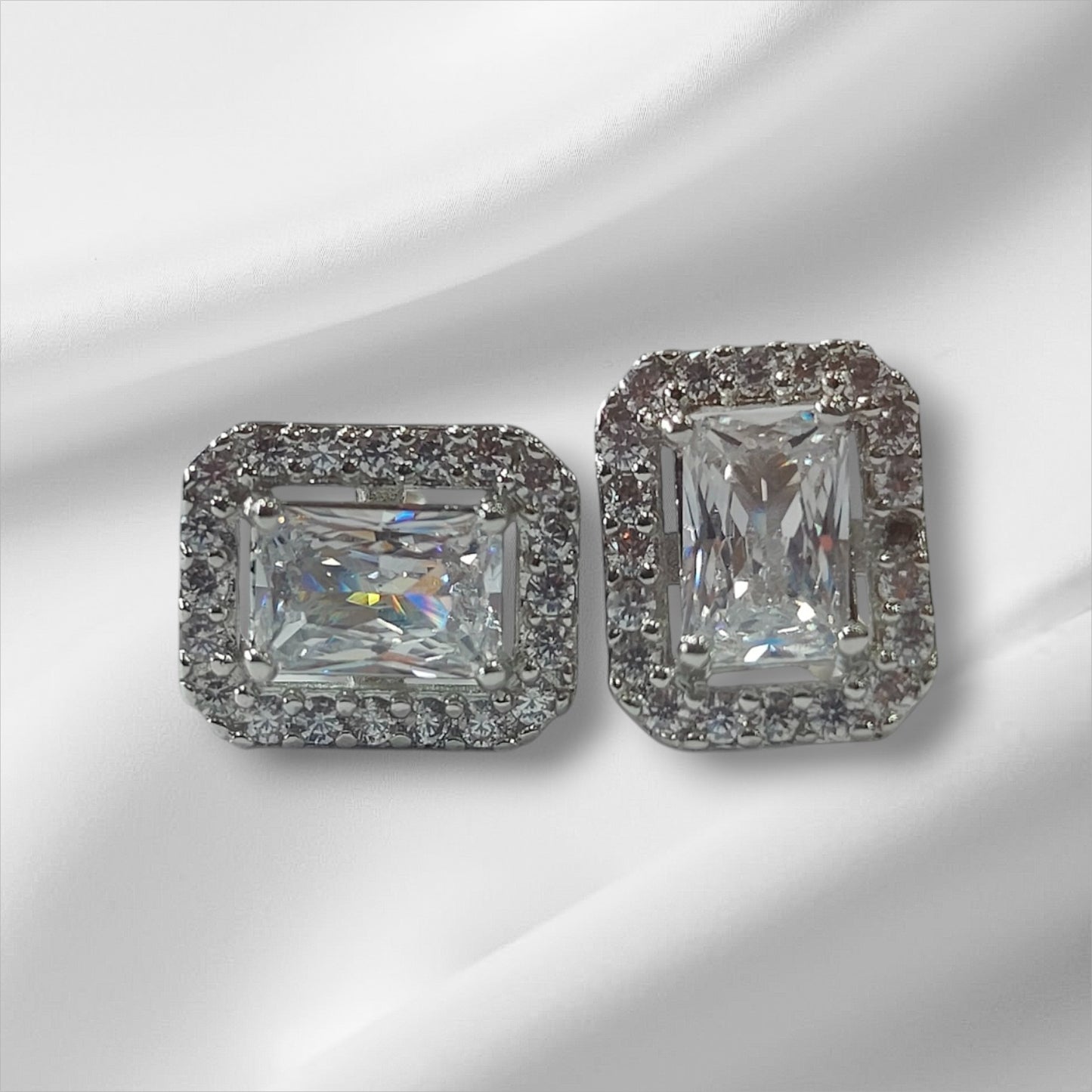 Luminous Halo Platinum Plated Silver Set