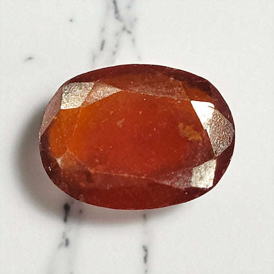 Hessonite Garnet (Gomed) – 5.1 Carat
