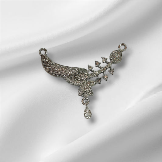 Enchanted Vine Platinum Plated Silver Necklace Pendant