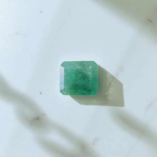 Natural Emerald (Panna) – 3.9 Carat | Square Cut