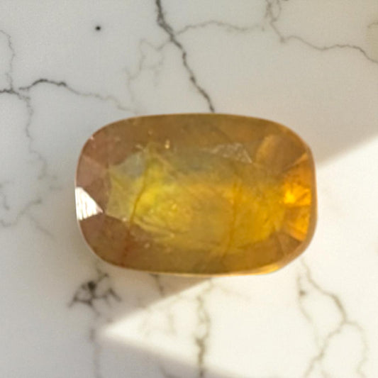 Natural Yellow Sapphire (Pukhraj) – 4.00 Carat | Oval Cut