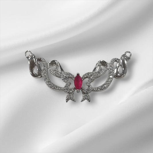 Sacred Embrace Platinum Plated Silver Pendant